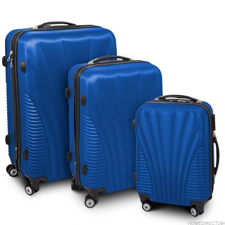 Zestaw Walizek Podróżnych ABS MOVEMANIA Naru 76 x 51 x 31 cm - Niebieski